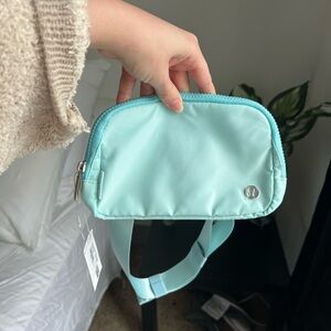 Light Blue Lululemon Belt Bag